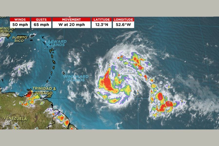 Tropical storm Maria. Photo Credit: CNN