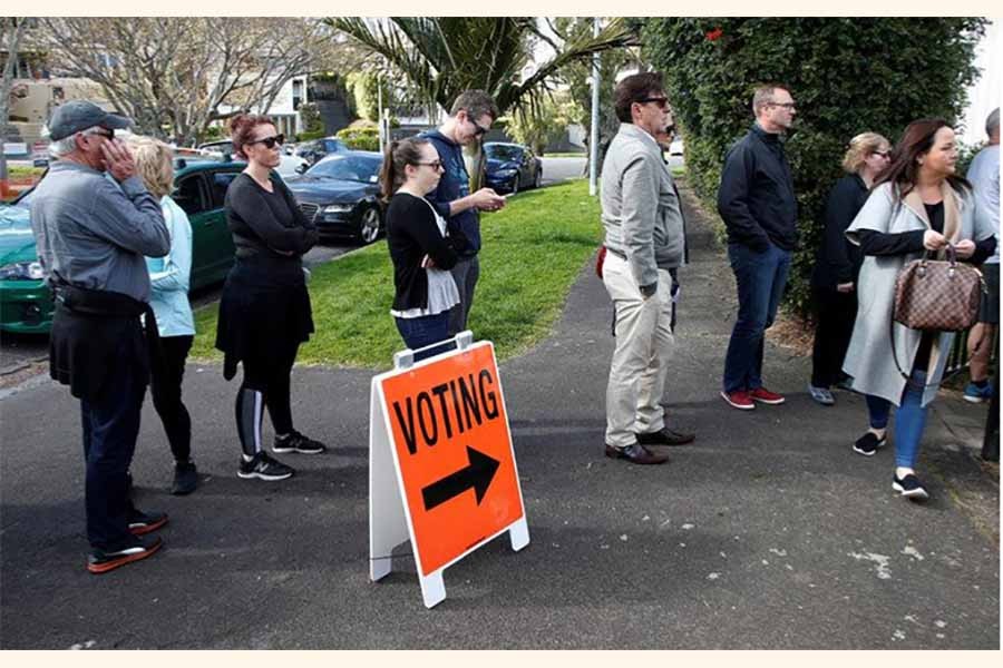 NZ's ruling party takes lead in general election