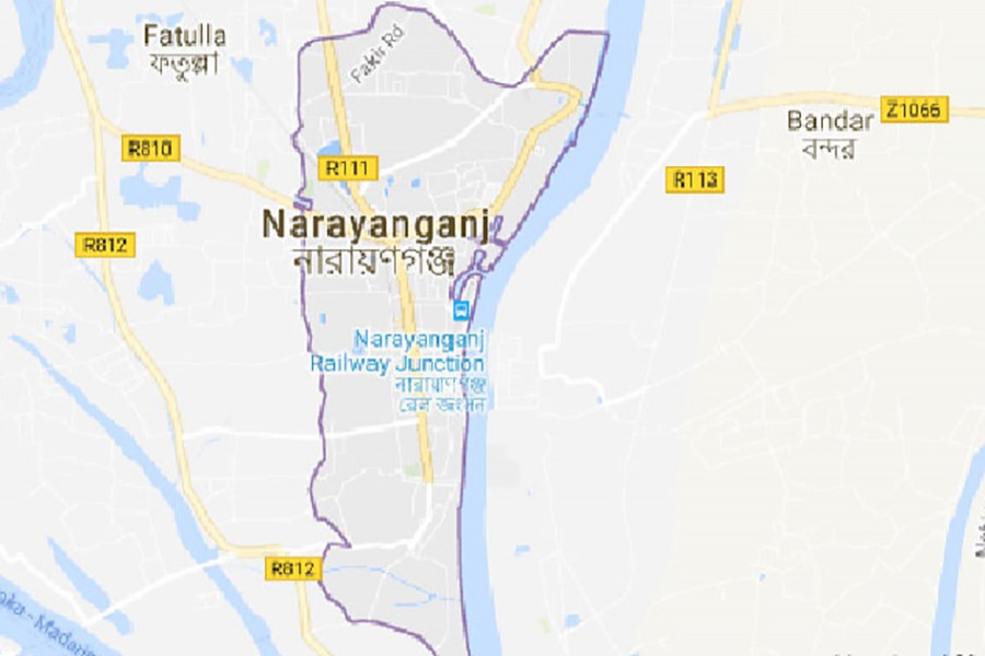 Google map showing Narayanganj district