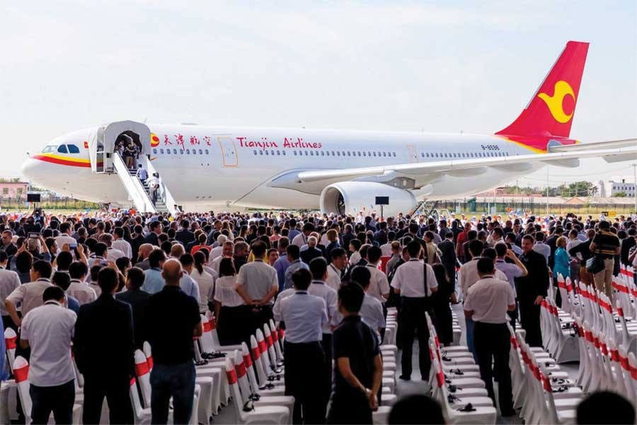 Airbus inaugurated on September 20, 2017 its A330 Completion and Delivery Centre (C&DC) in Tianjin, China. The first A330 to be delivered from the C&DC was handed over to Tianjin Airlines.