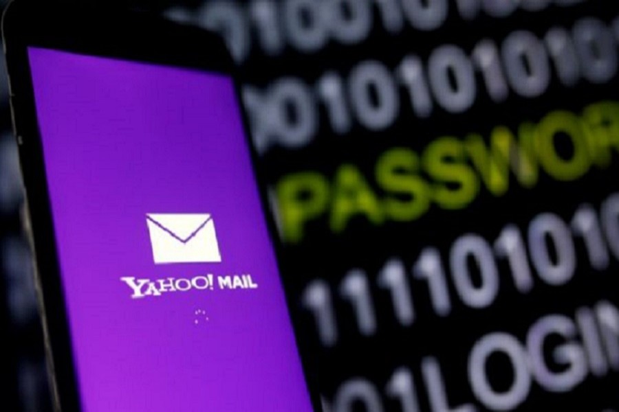 Yahoo logo on a smart phone. Photo: Reuters