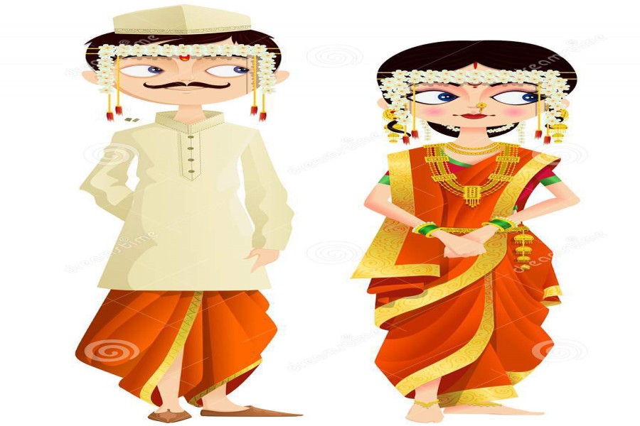 Nepalese bride and Bangladeshi bridegroom