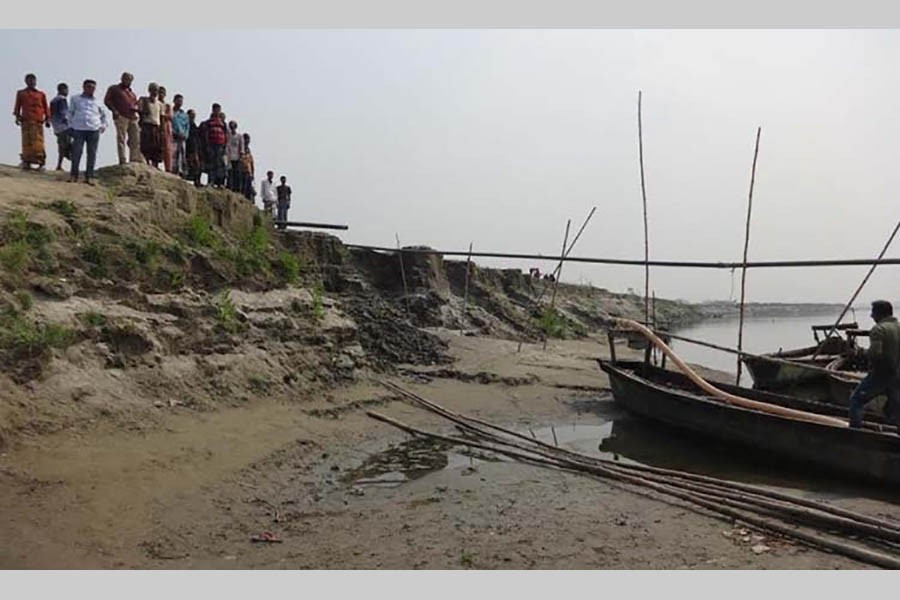 Banning lifting of sand from rivers   