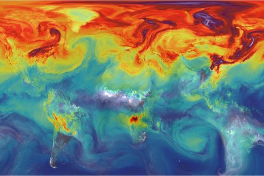 Building up a picture of CO2 is a complex business that requires a lot of modeling. Photo credit: NASA