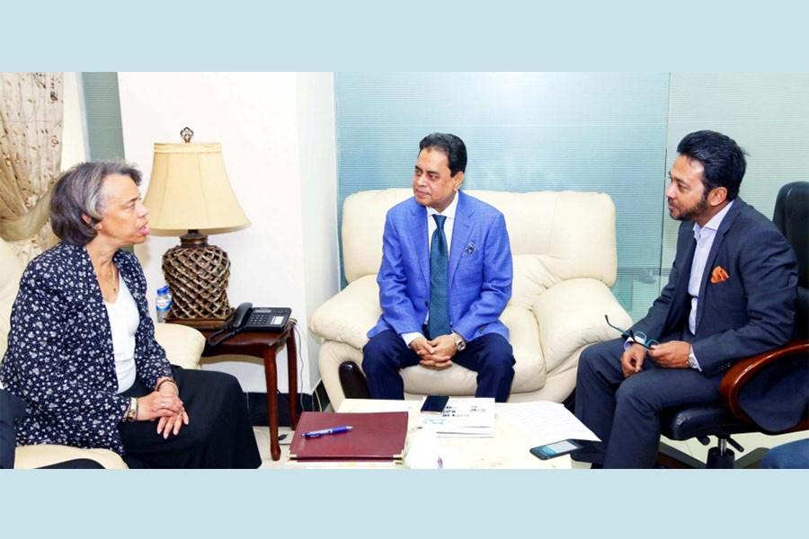 US Ambassador Ms. Marcia Stephens Bloom Bernicat called on BGMEA President Md. Siddiqur Rahman and Vice-President (Finance) Mohammad Nasir at the BGMEA Office in Dhaka on Wednesday.