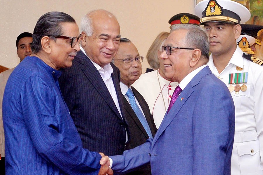 President leaves Dhaka for London