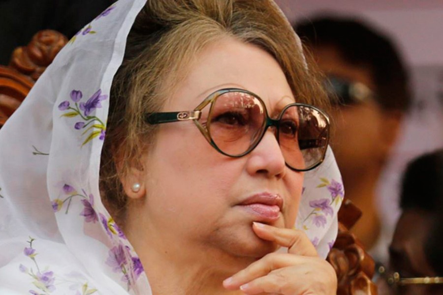 Khaleda returned home on Wednesday last from London after over a three-month stay there. - Reuters file photo