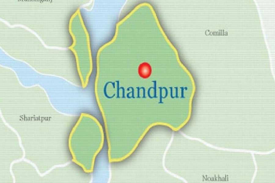 Google map showing Chandpur district