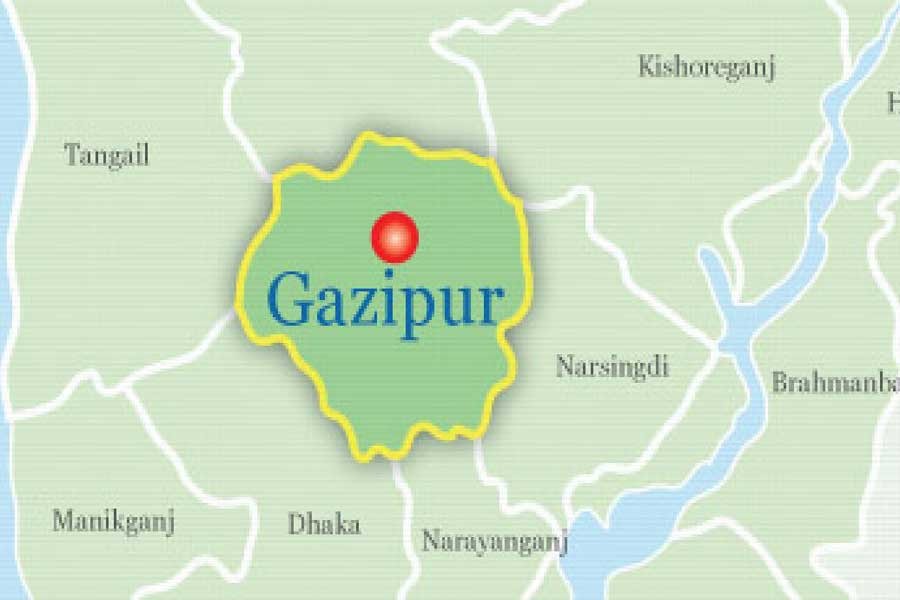Google map showing Gazipur district