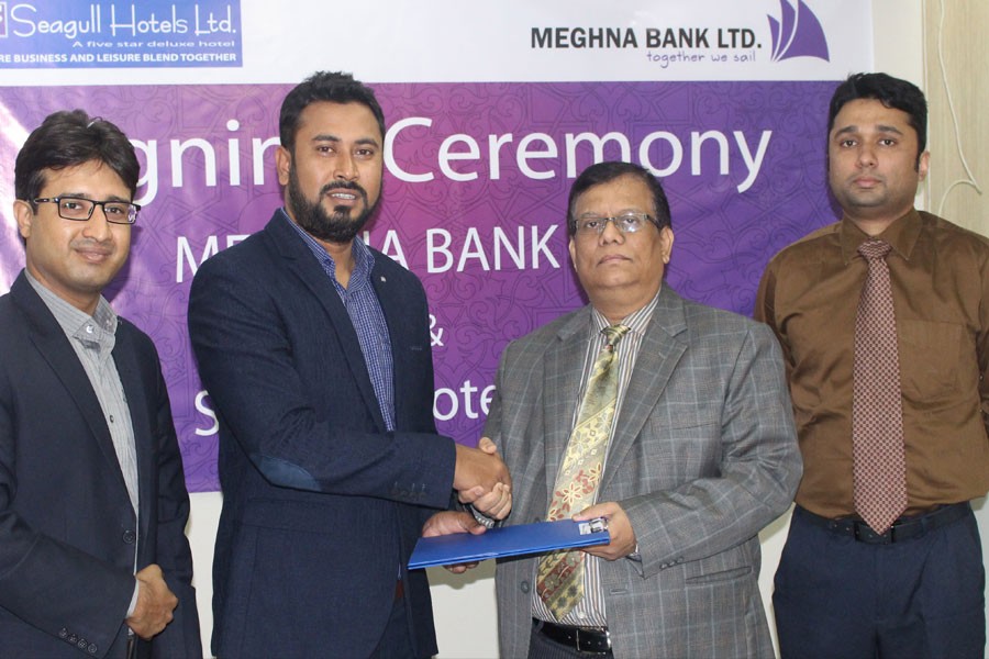 Meghna Bank inks MoU with Hotel Seagull