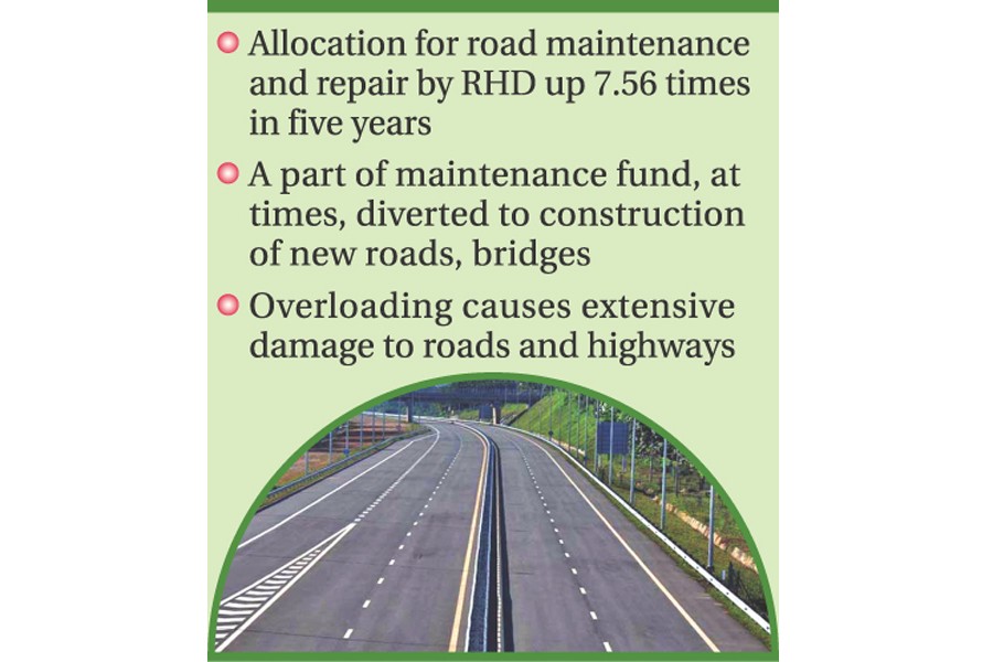 Maintenance mess leaves  highways in a shambles