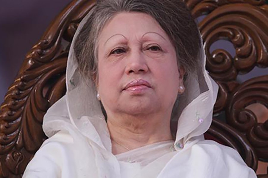 Khaleda is expected to arrive at Suhrawardy Udyan in the capital Dhaka by 3pm on Sunday. File Photo