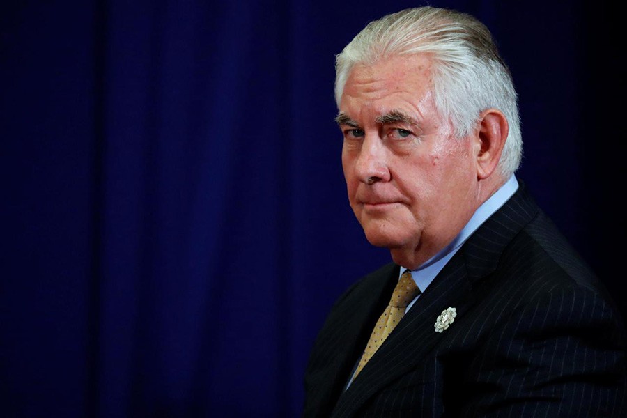 Tillerson wants no sanction against Myanmar
