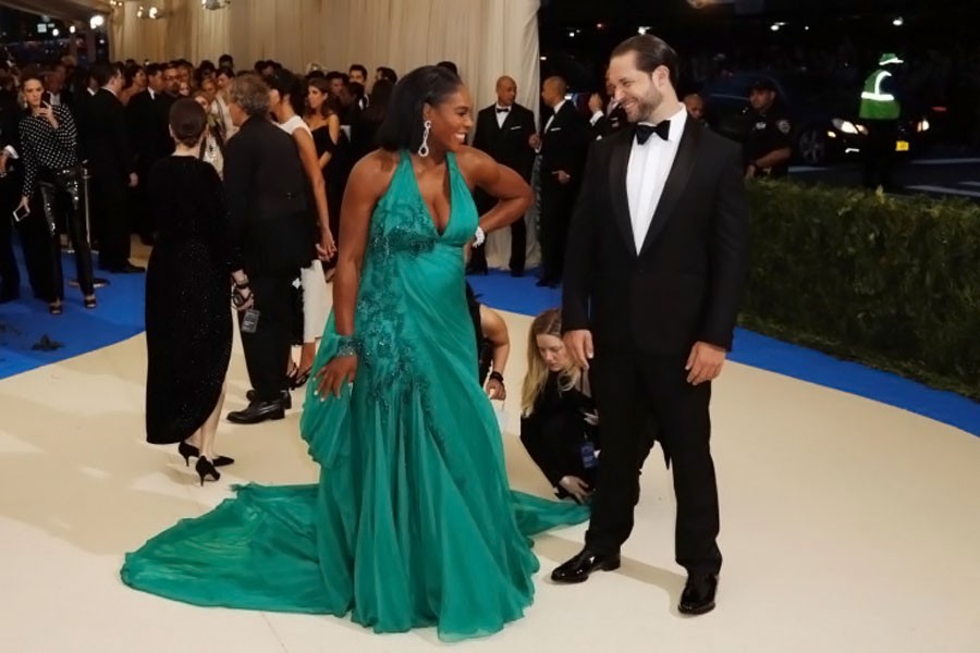 Serena Williams and fiance Alexis Ohanian (REUTERS photo)