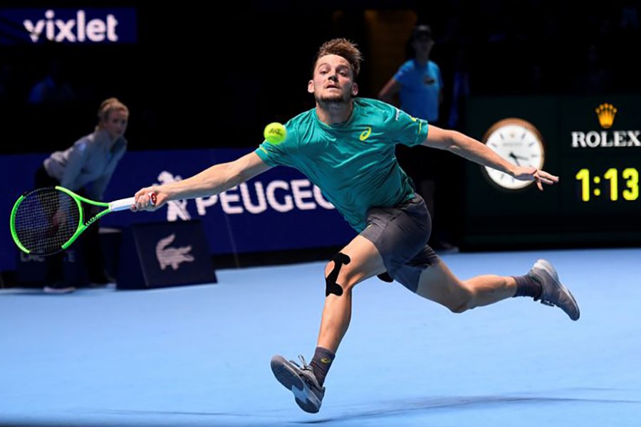 The Belgian seventh seed, 26, secured his first victory in seven attempts against the 19-time Grand Slam champion. - Reuters photo