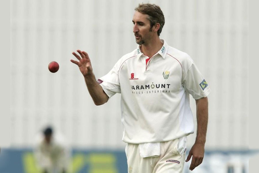 Cricket - Leicestershire v Glamorgan LV County Championship Division Two - Grace Road - 31/5/08 Glamorgan's Jason Gillespie (Photo Courtesy: Action Images / Alex Morton)