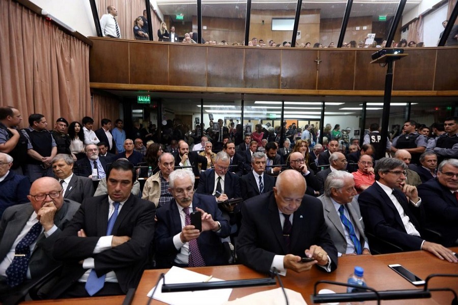 A view of hearing over dictatorship crimes in Buenos Aires, November 29, 2017. Reuters