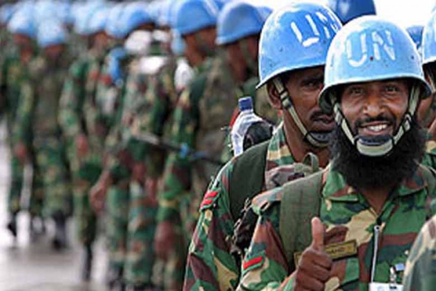 New UN peacekeepers of BD en route to Congo