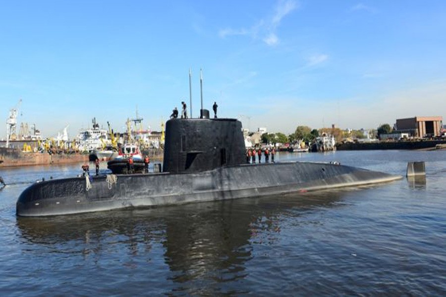 The Argentine military submarine ARA San JuanImage copyrightREUTERS Image caption Hope of finding the ARA San Juan with surviving crew members has faded: Reuters