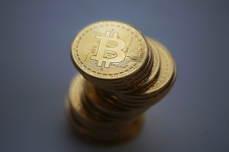 The cryptocurrency fell as much as 8 per cent on Thursday on the Luxembourg-based Bitstamp exchange to hit $9,000 exactly. - Reuters file photo