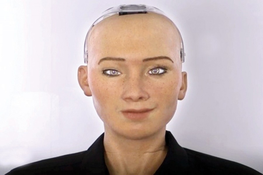 World’s first robot citizen Sophia.