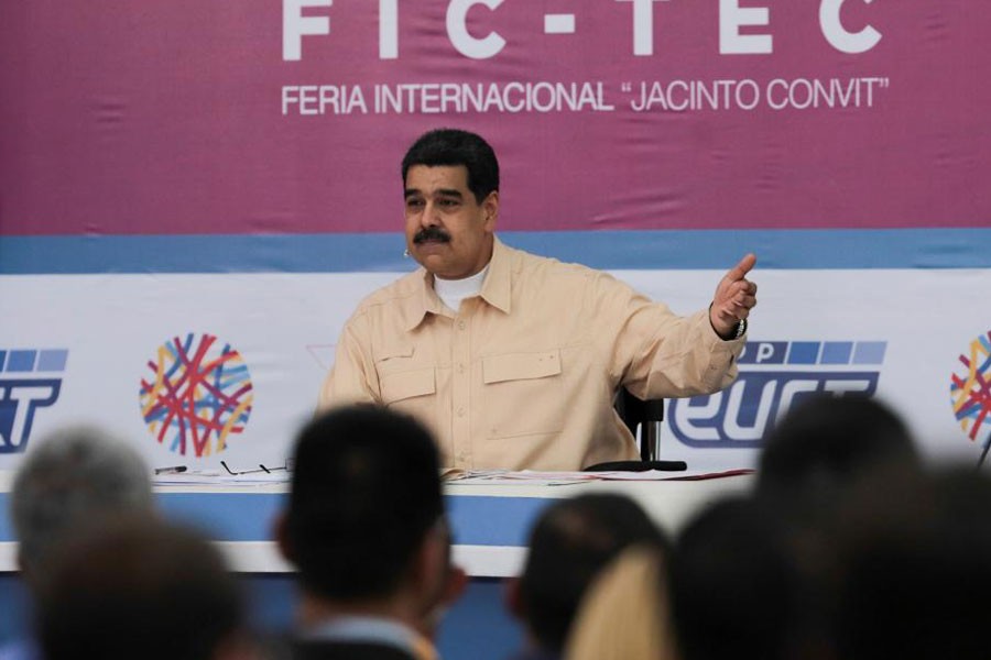 Venezuela's President Nicolas Maduro speaks during his weekly radio and TV broadcast "Los Domingos con Maduro" (The Sundays with Maduro) in Caracas, Venezuela, December 3, 2017.  (Reuters Photo)