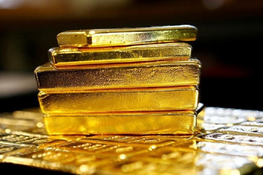 Gold bars are seen at the Austrian Gold and Silver Separating Plant 'Oegussa' in Vienna, Austria, March 18, 2016. Reuters/File Photo
