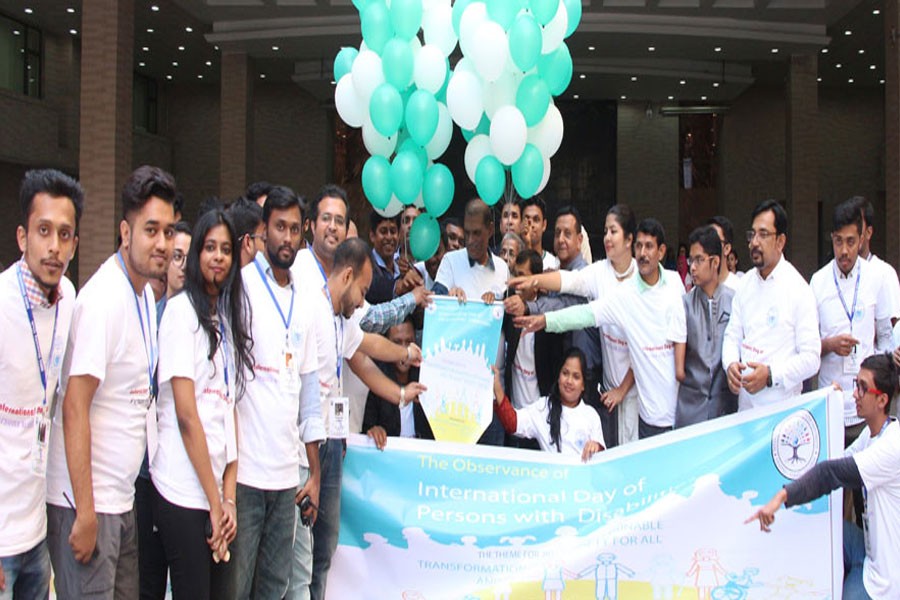 NSU arranges event for disabled persons