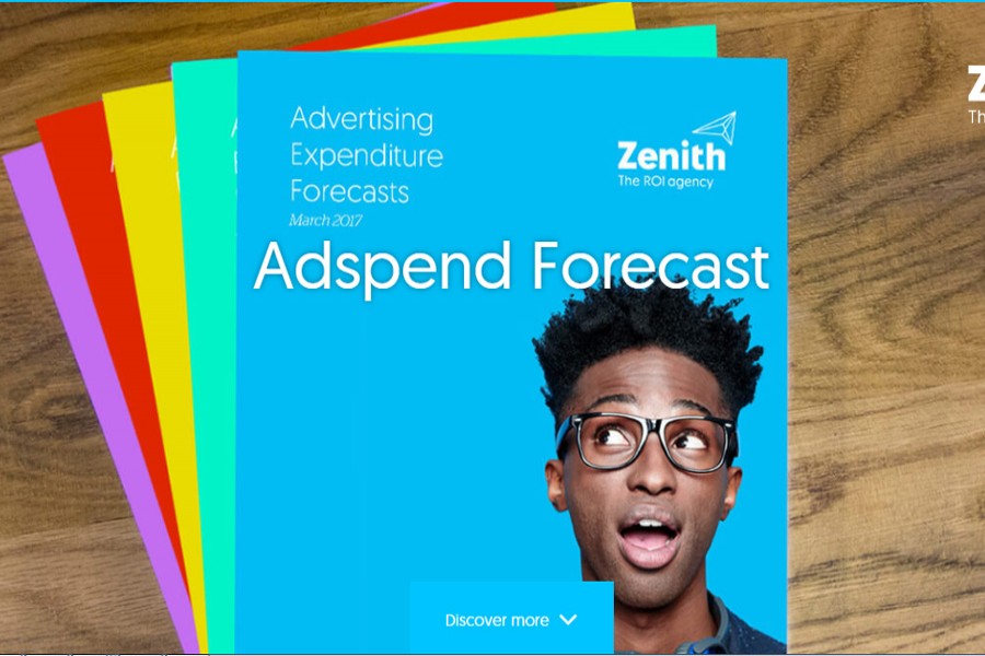 A screenshot of the advertising expenditure forecasts report of March, 2017, taken from the website of Zenith on Monday, has been used only for representational purposes.