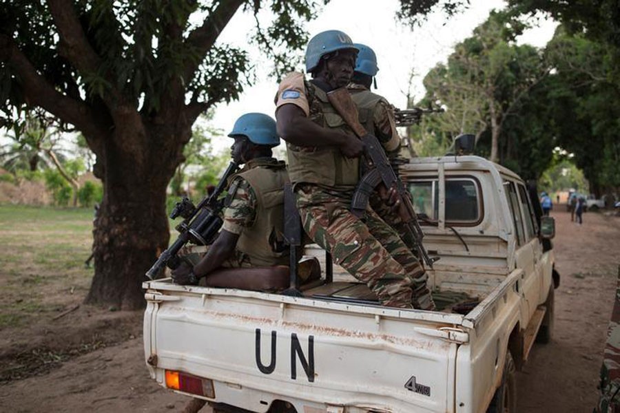 Cameroonian United Nations peacekeeping soldiers guard in the village of Bambara, Central African Republic, April 25, 2017. (Reuters Photo used for representational purpose)