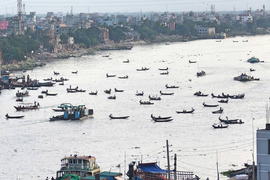 The project is expected to ease hardship of commuters on each side of the Buriganga river. - Collected