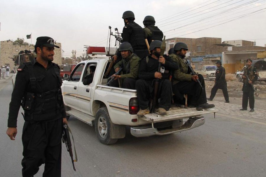 Security officials patrol on a street after a bomb attack in Jamrud about 25 km (15 miles) west of Peshawar March 1, 2014. ( Reuters photo used for representational purpose)