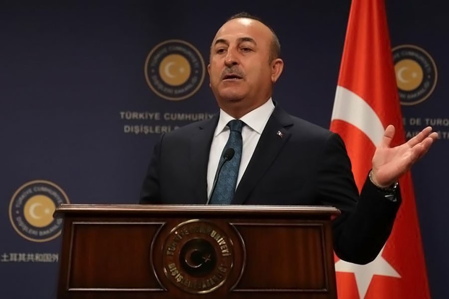 Turkish Foreign Minister Mevlut Cavusoglu gestures at a news conference in Ankara, Turkey, October 24, 2017. (Reuters Photo)