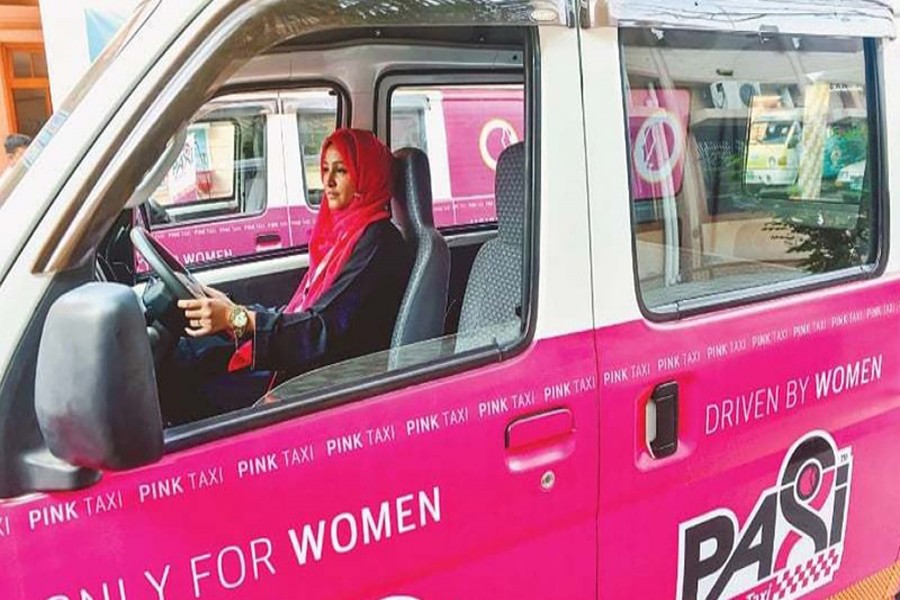 Karachi's female taxi drivers firm to ferry women safely around the city
