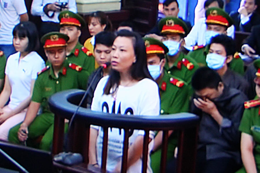 A screenshot of the trial in Ho Chi Minh City.