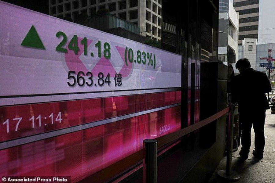 HK stocks hit 10-year high