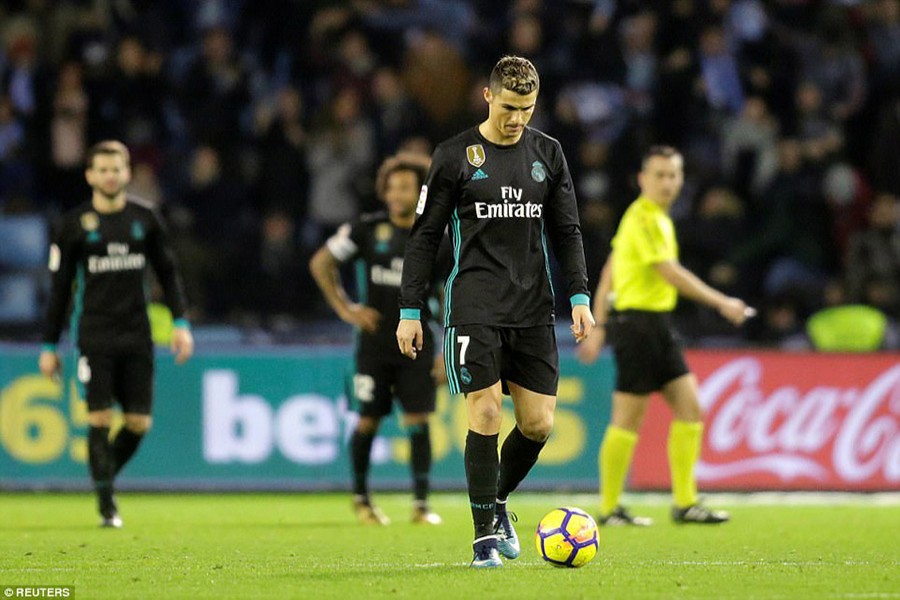 The Real Madrid players were visibly frustrated as they dropped further behind in the La Liga title race. - Reuters photo