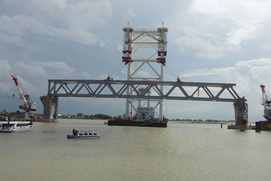 Padma bridge suffers from surfeit of funds as work decelerates