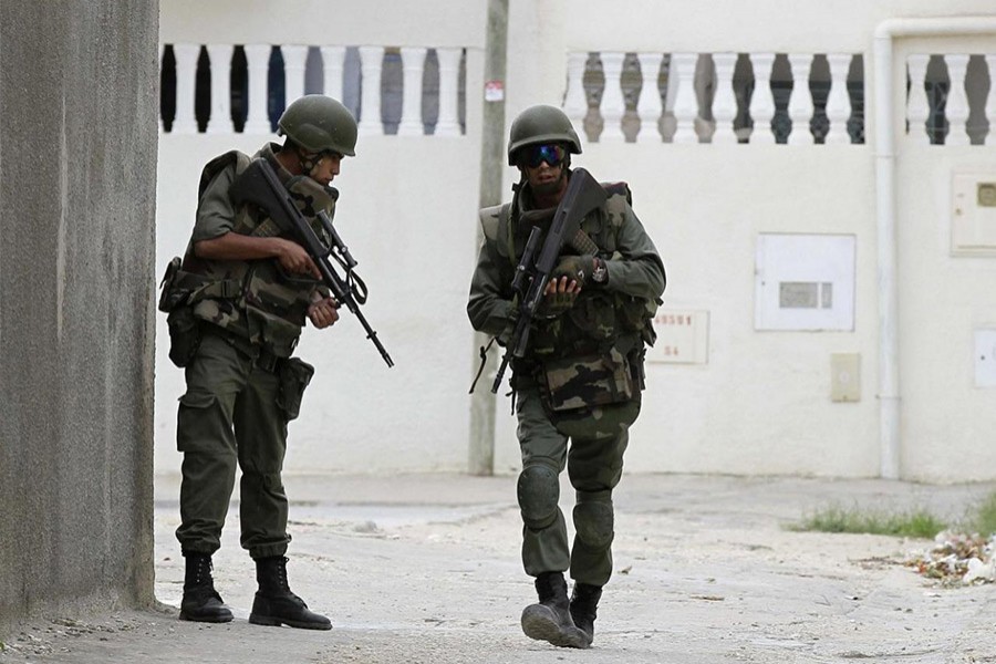 Tunisian soldiers patrol a residence in Oued Ellil, west of Tunis October 23, 2014. - Reuters file photo used only for representation.