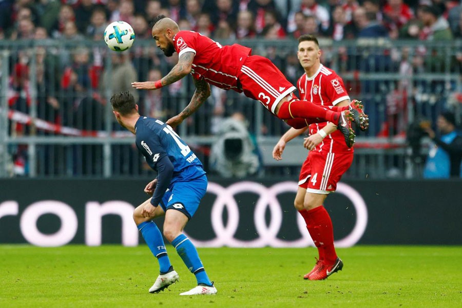 Bundesliga - Bayern Munich vs TSG 1899 Hoffenheim - Allianz Arena, Munich, Germany - January 27, 2018. Bayern Munich's Arturo Vidal in action. (REUTERS)