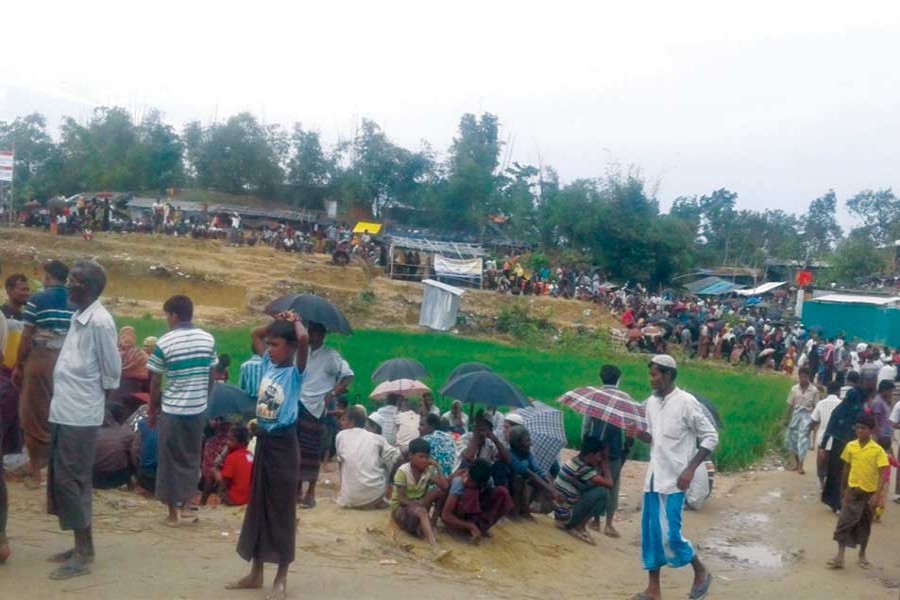 A Rohingya camp in Cox's Bazar