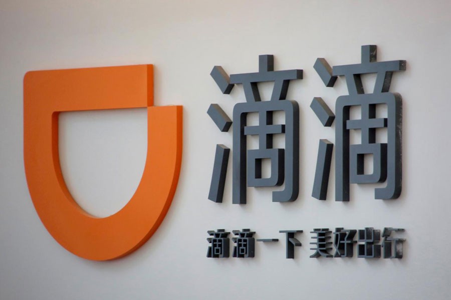 The logo of Didi Chuxing is seen at its headquarters in Beijing, China, May 18, 2016. Reuters/File Photo