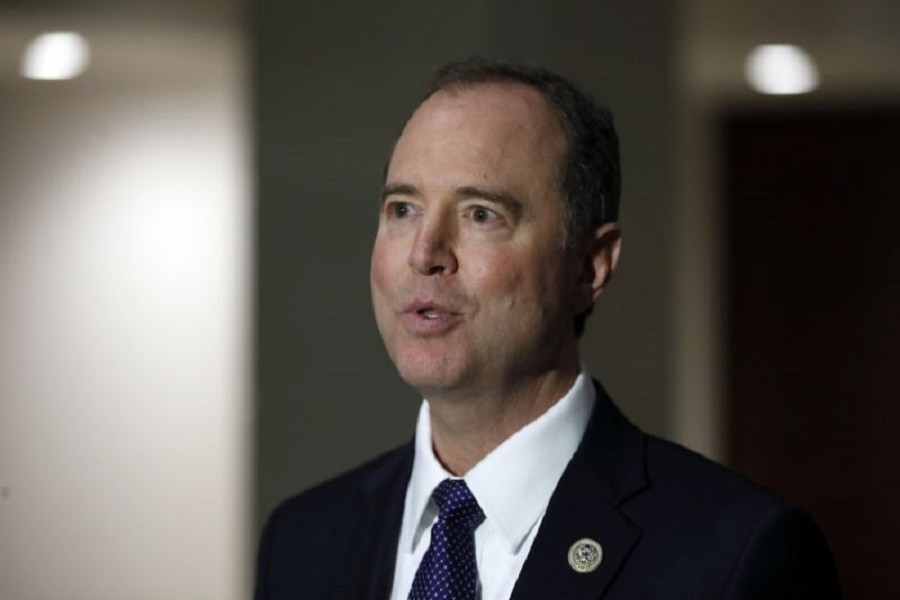 Rep. Adam Schiff, D-Calif, ranking member of the House Committee on Intelligence, is seen speaking at a media availability in Washington in this February 5, 2018, file photo. AP