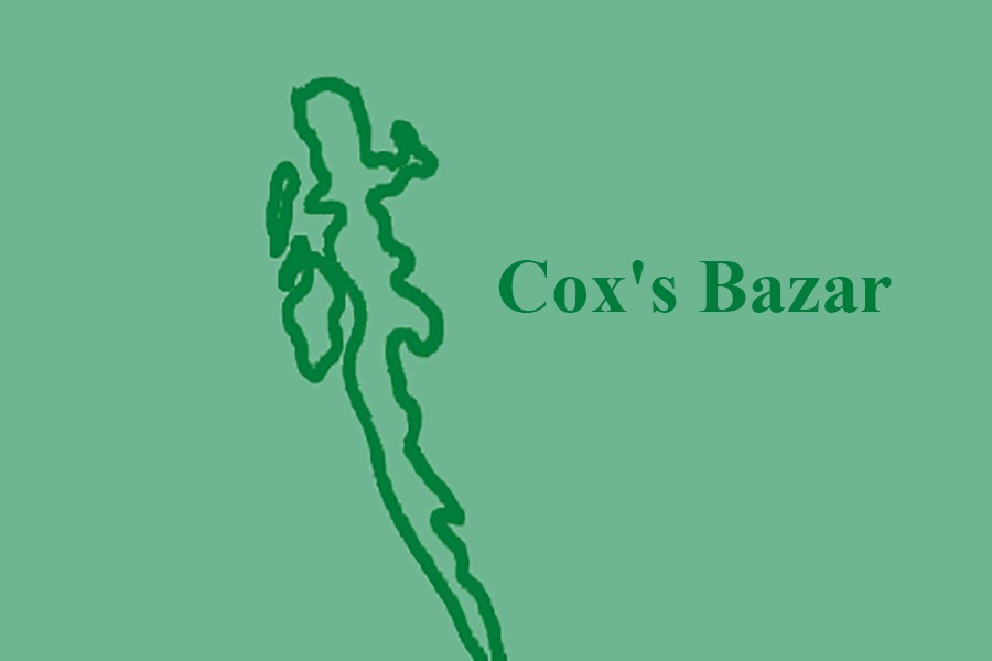 Map showing Cox’s Bazar district