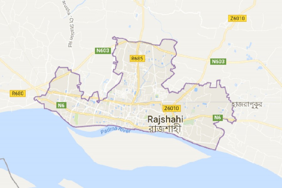 Google map shows Rajshahi district.