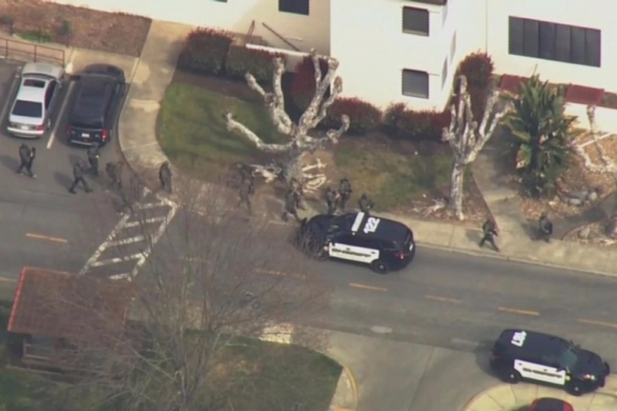 Active shooter situation at California veterans' home in US. Image: Reuters TV