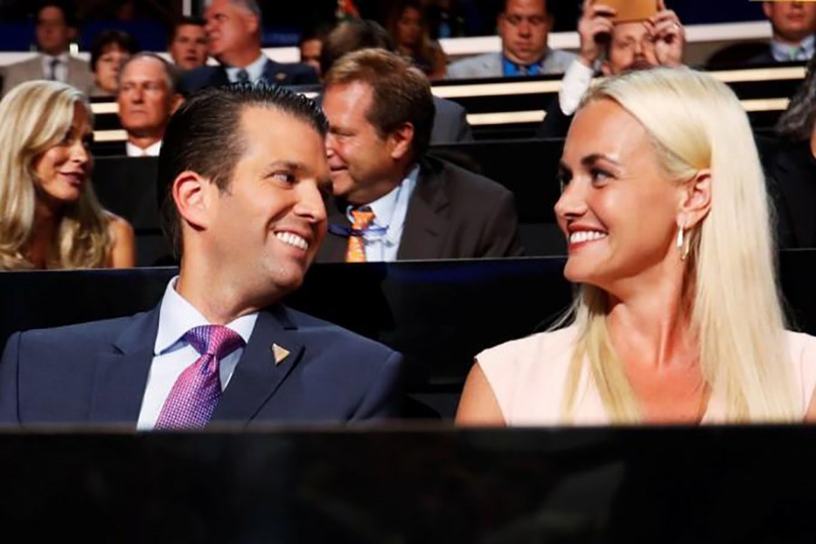 Donald Trump Jr and his wife Vanessa attend the second day session at the Republican National Convention in Cleveland, Ohio, US on July 19, 2016 - Reuters/File
