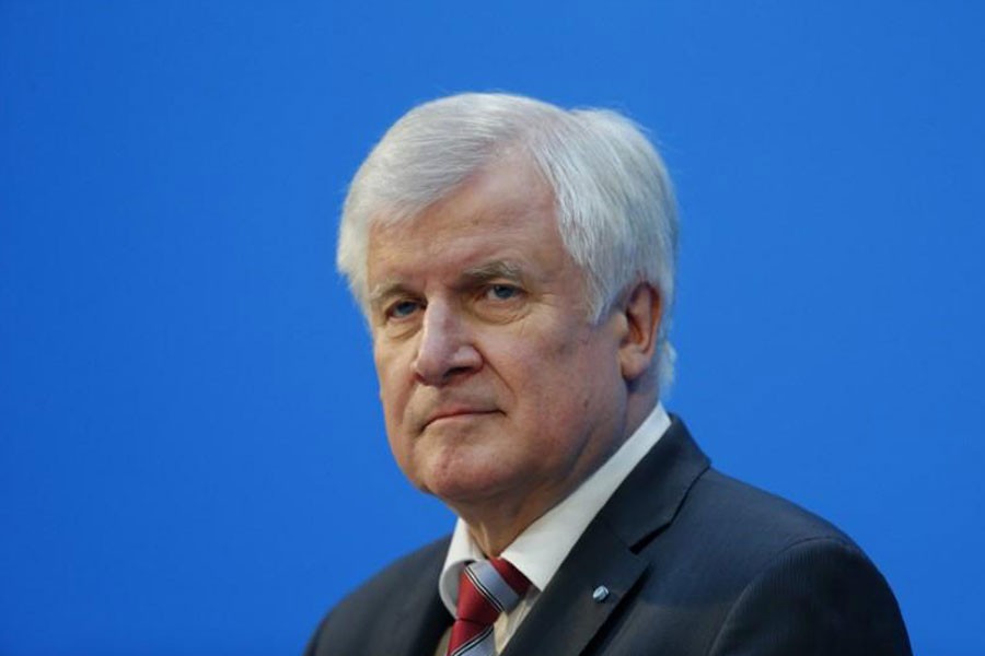 Christian Social Union (CSU) leader Horst Seehofer during a statement in Berlin, Germany, February 7, 2018. Reuters.
