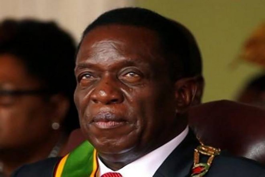Zimbabwe President Emmerson Mnangagwa