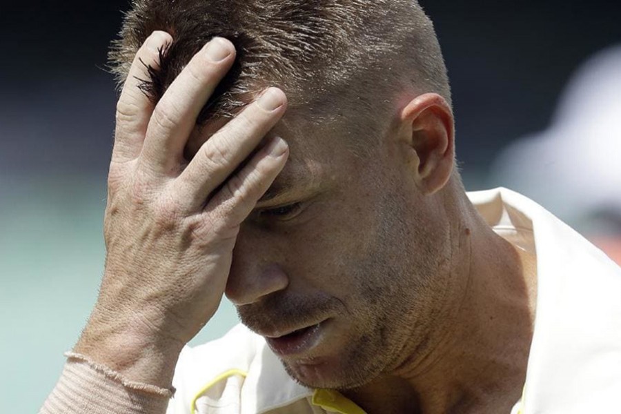 Australia batsman David Warner cuts a dejected figure - AP file photo